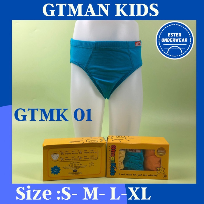 Celana Dalam Anak Laki-Laki Gtman Kids GTMK01 Isi 3Pcs