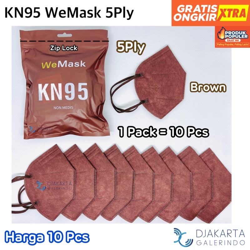 Masker KN95 5Ply &amp; 6Ply WeMask Original isi 10 Pcs