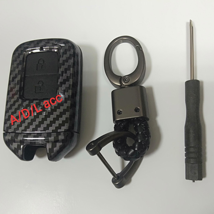 casing kasing KUNCI remot remote mobil honda hrv hr-v carbon SILIKON hitam