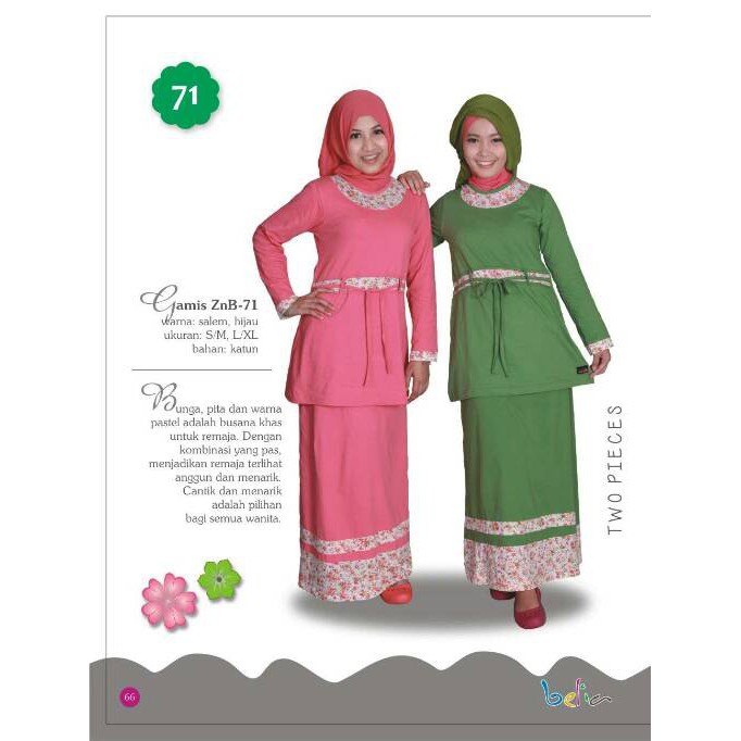 Order Langsung Gamis Belia Zenitha/Baju muslim remaja dewasa/Baju Stelan - Hijau Tua, S Berkualitas