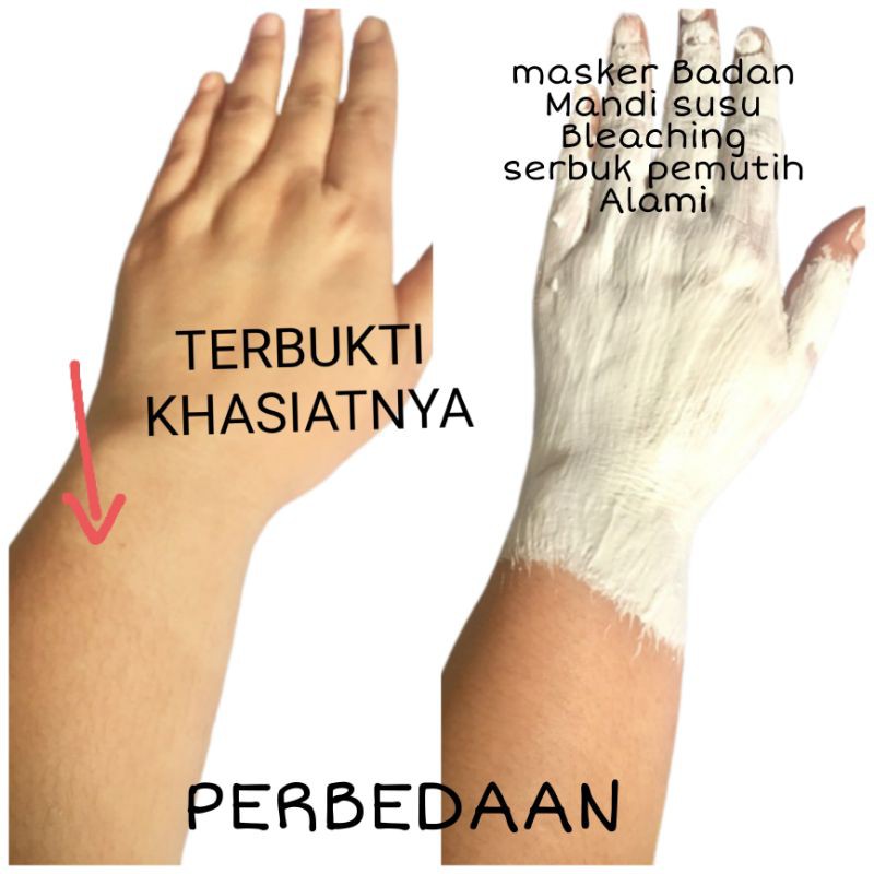 MASKER BADAN ALAMI TRADISIONAL KILOAN/ MANDI SUSU/ BLEACHING BADAN/ BIBIT PEMUTIH ALAMI