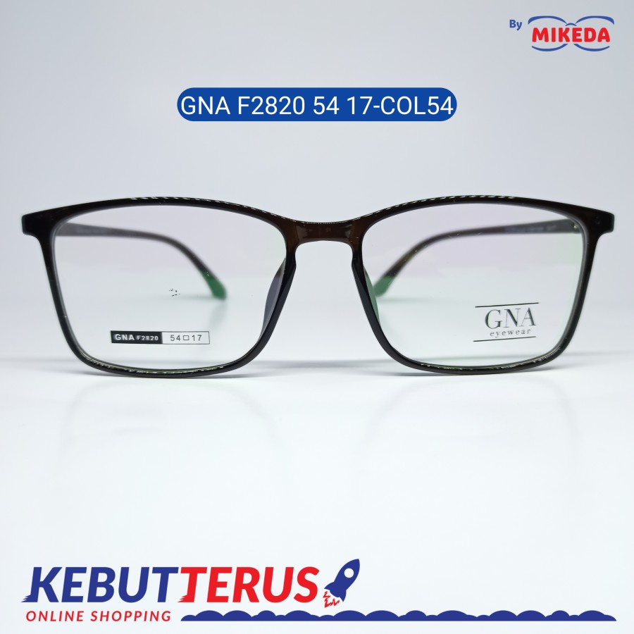 Mikeda-FRAME KACAMATA GNA F2820 54-17 C54 + LENSA(MINUS/CYLINDER)