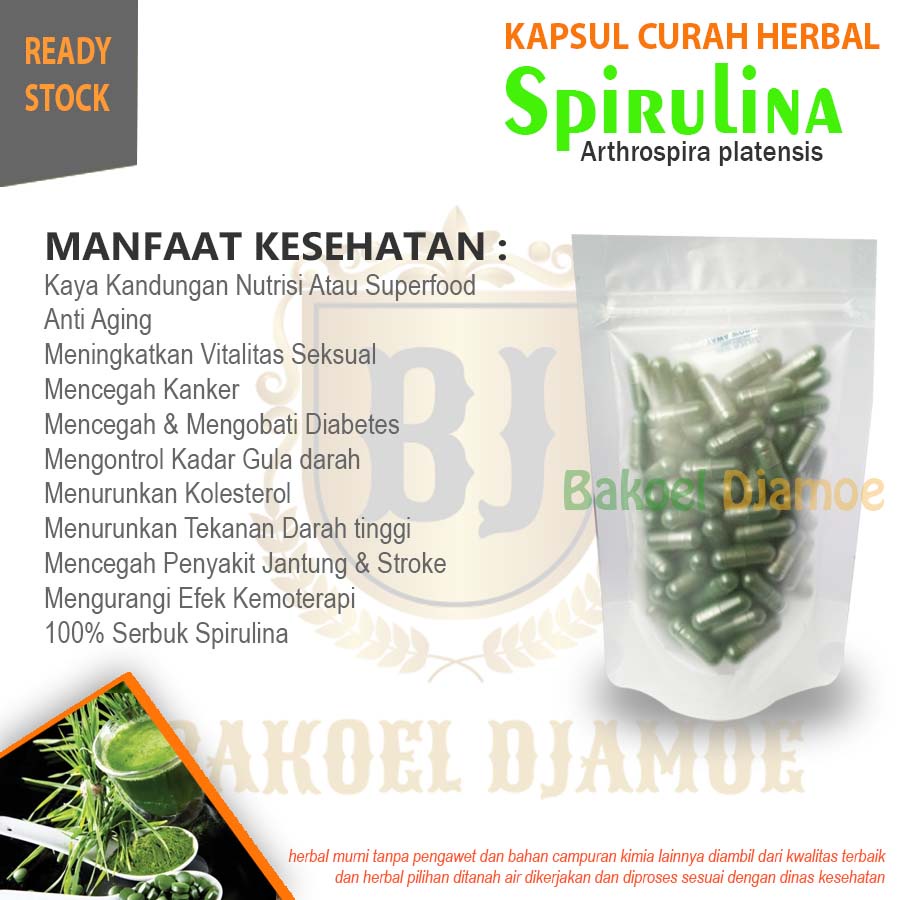 

Kapsul curah herbal spirulina kapsul herbal nutrisi superfood anti aging