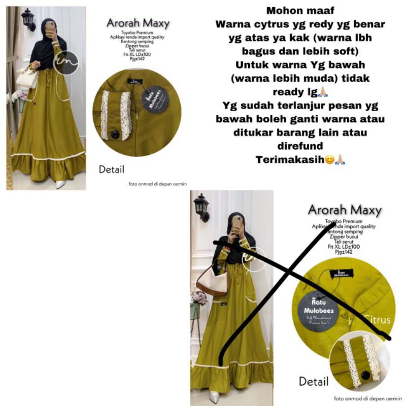 arorah gamis by ratu