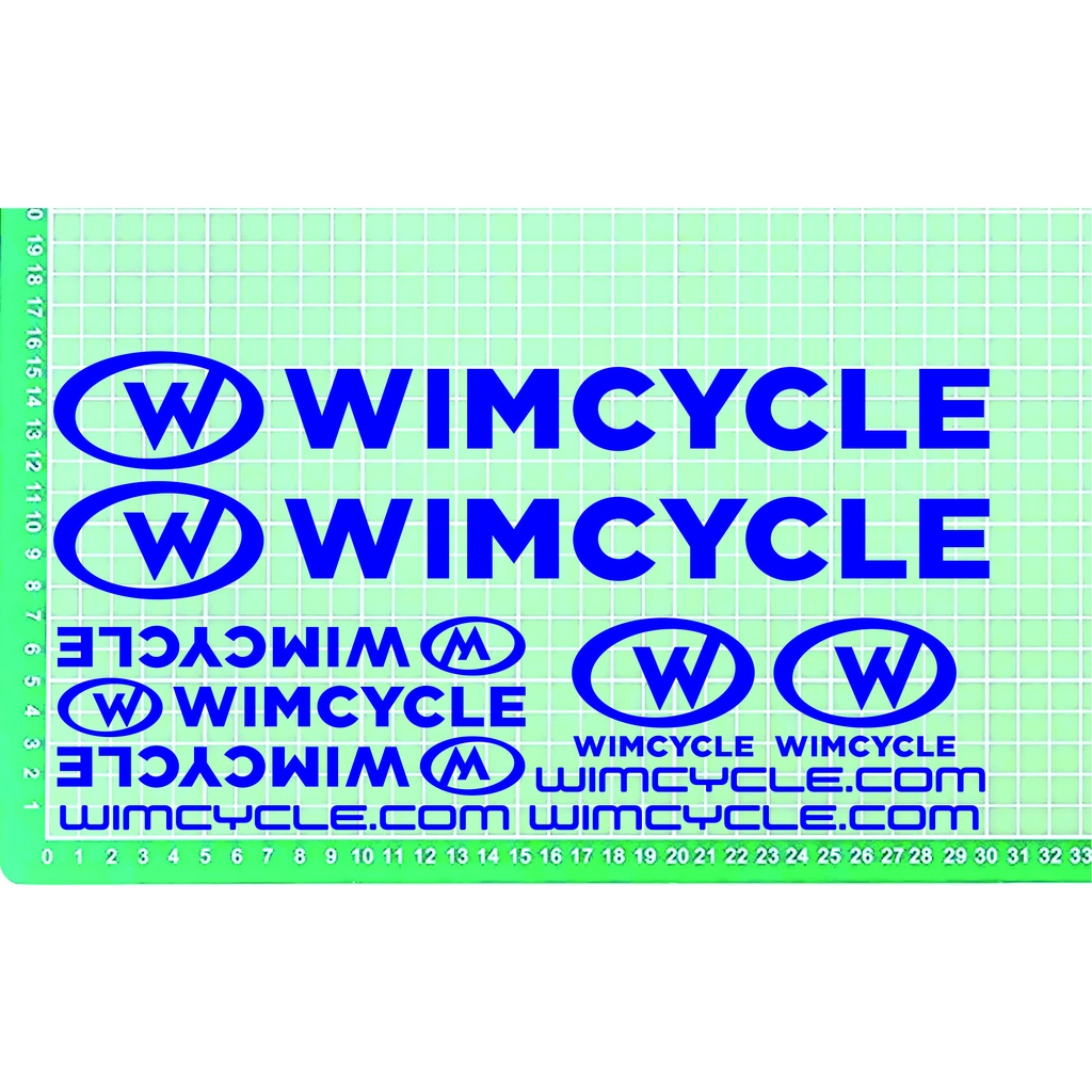 cutting stiker sticker sepeda wimcycle