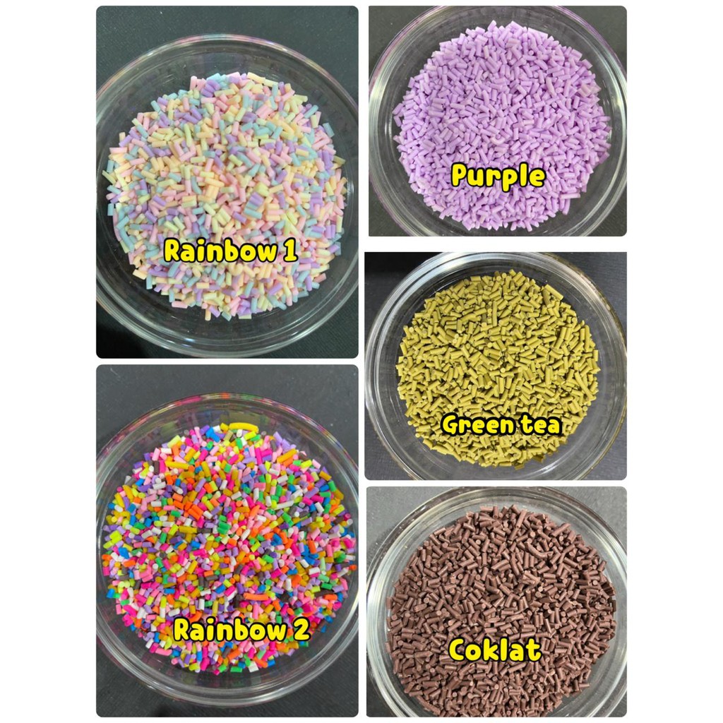 Coklat tabur palsu fake sprinkle chocolate meises mesis ceres fake