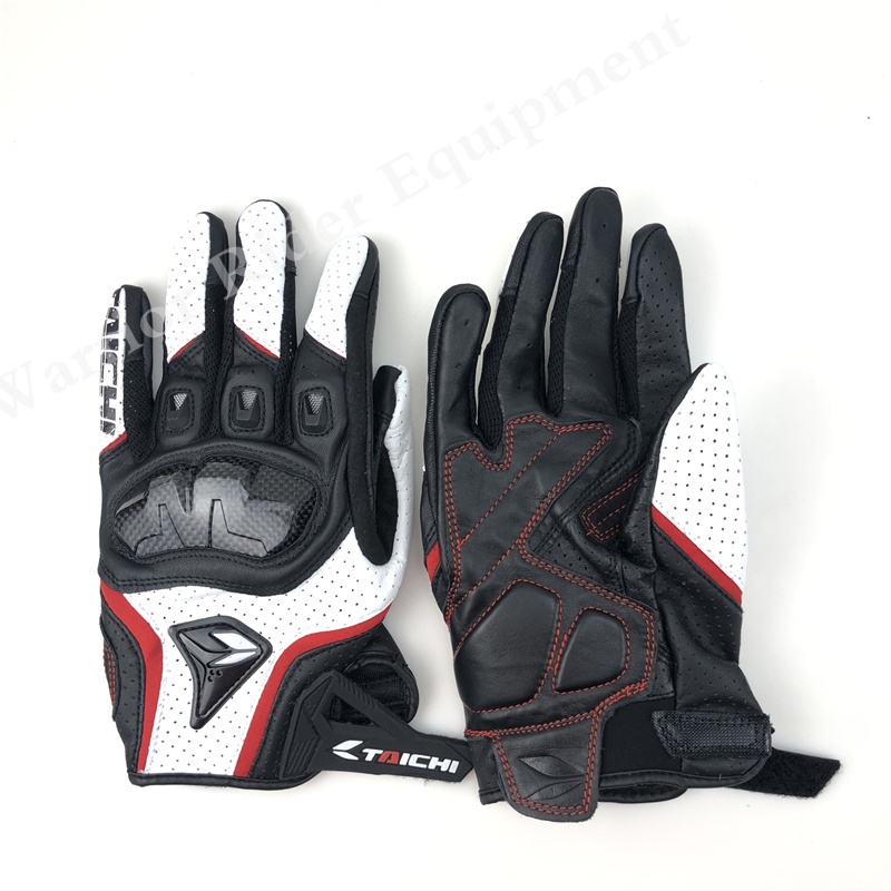 Sarung Tang Motor Taichi RST 390 Motor Full Finger Gloves Kulit Bahan Serat Karbon Dukung COD