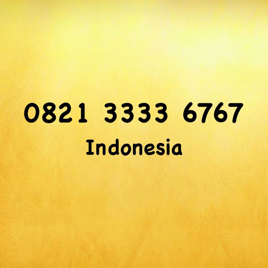 Nomor Cantik Simpati ABAB CDCD - 67 - 33 - 0821 3333 6767