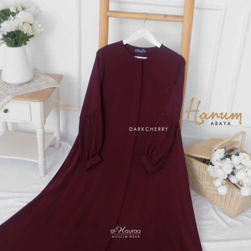 Gamis Hanum Darkcherry by Al Hauraa