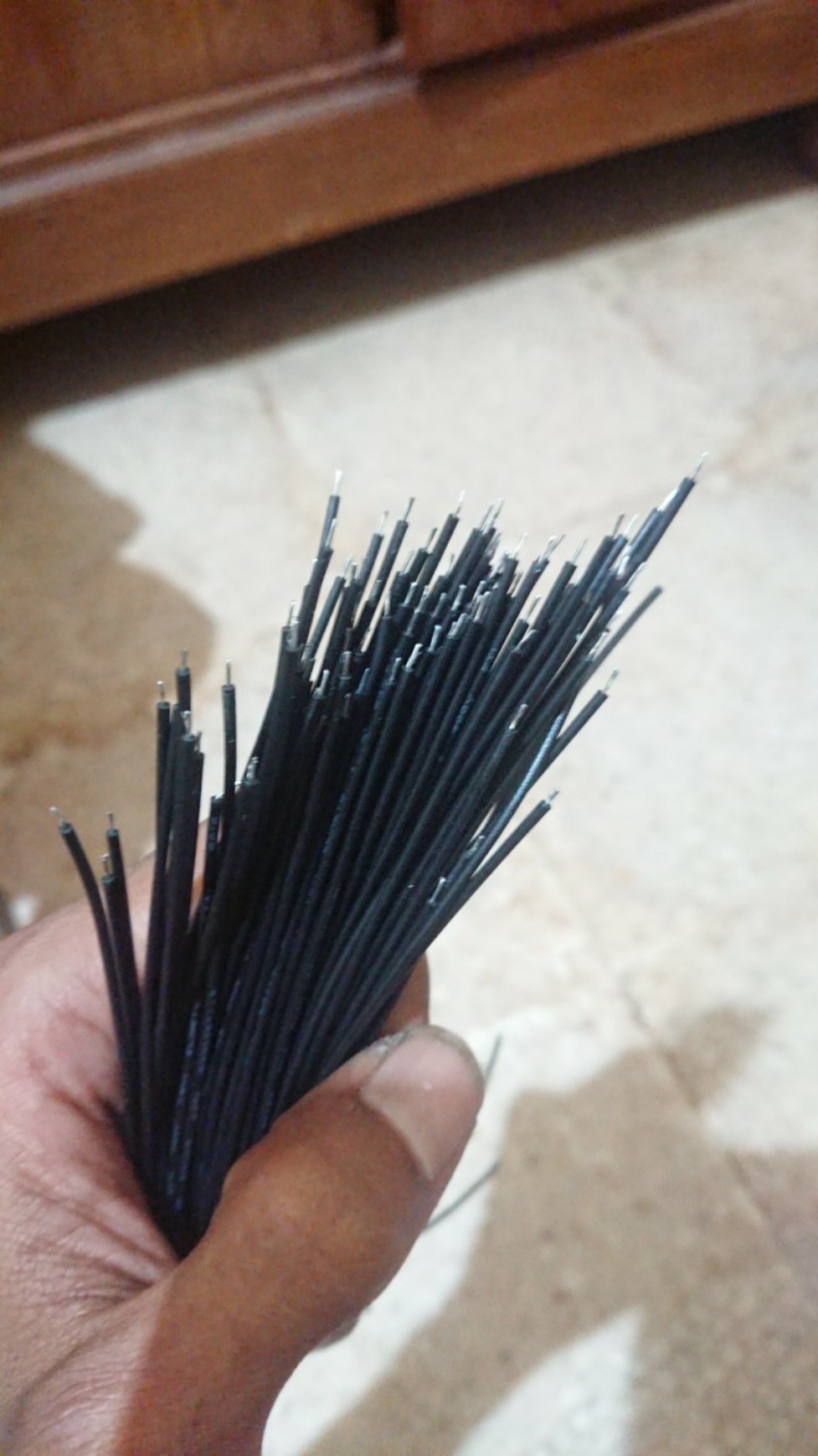 100pcs / Lot Kabel Jumper Connector Breadboard 20cm 24awg