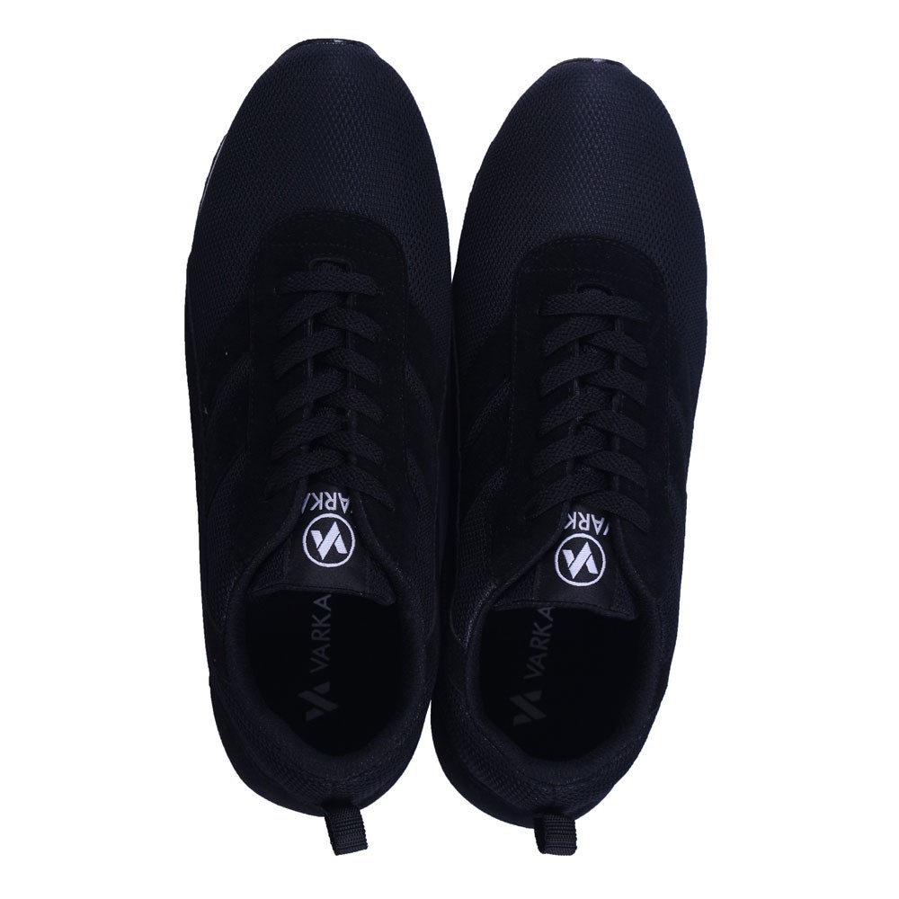 Sepatu Sneakers Pria V 058 Brand Varka Sepatu Jogging Olahrga Murah Berkualitas Warna Hitam