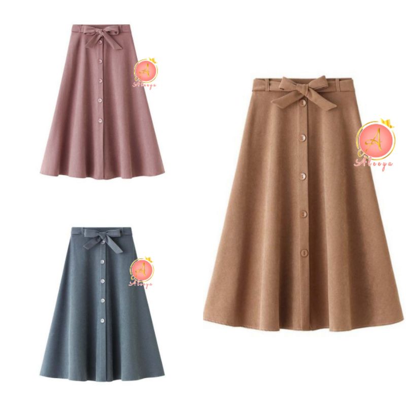 ALEEYA Rok Suede 7/8 / Dayana Midi Skirt Suede (2516)