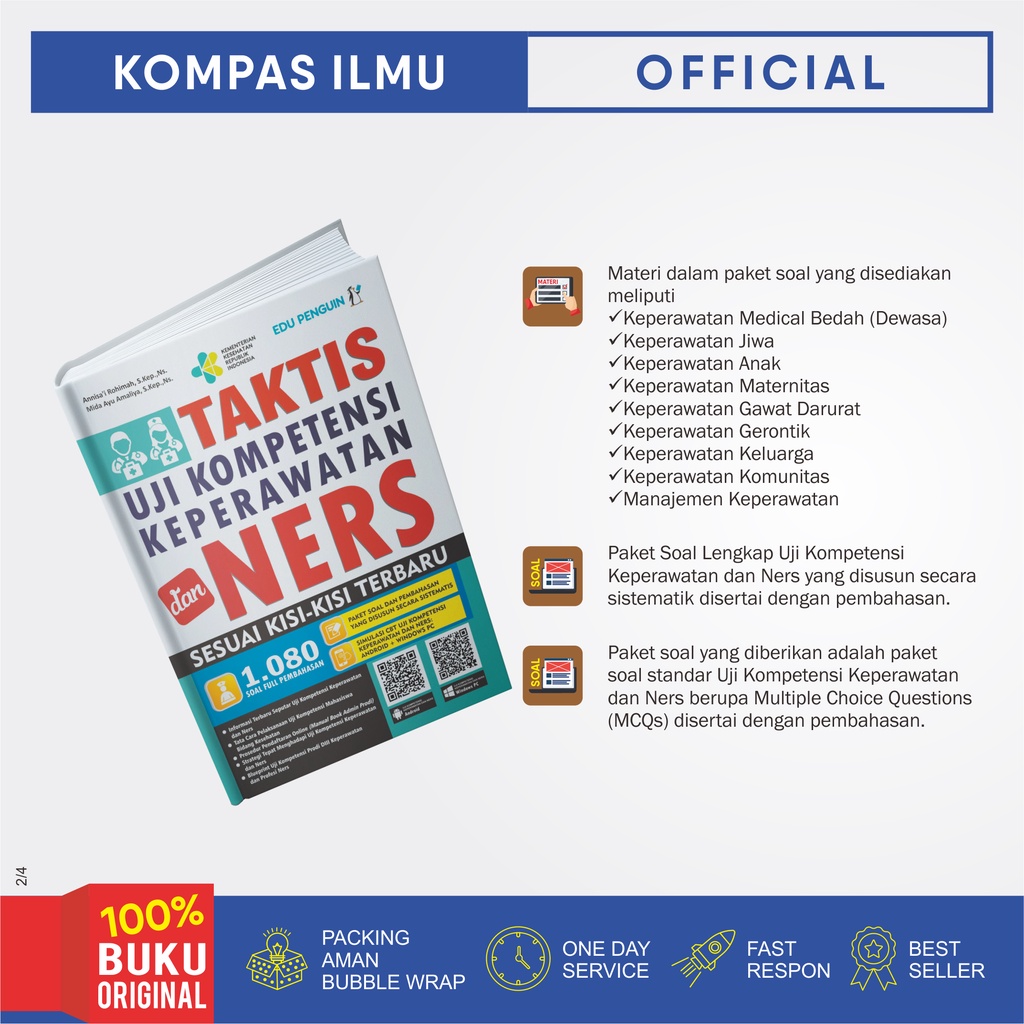 Buku Ners Keperawatan - Kompas Ilmu Buku Taktis Uji Kompetensi Keperawatan Dan Ners / Ukom / Ukni - Edu Penguin