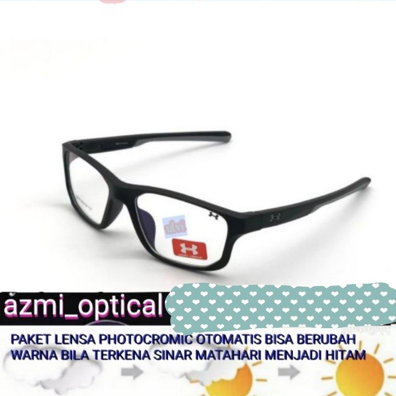 KACAMATA SPORTY //PAKET//LENSA//PHOTOCROMIC