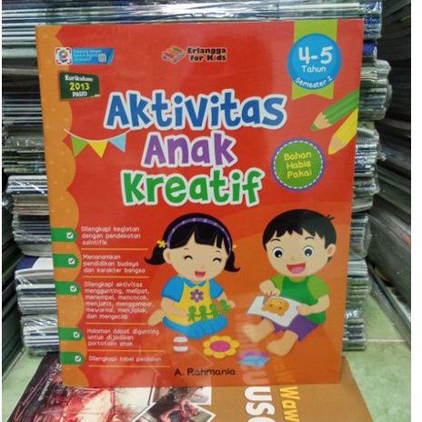 Buku Aktivitas Anak Kreatif Usia  4-5 Tahun Erlangga for Kids