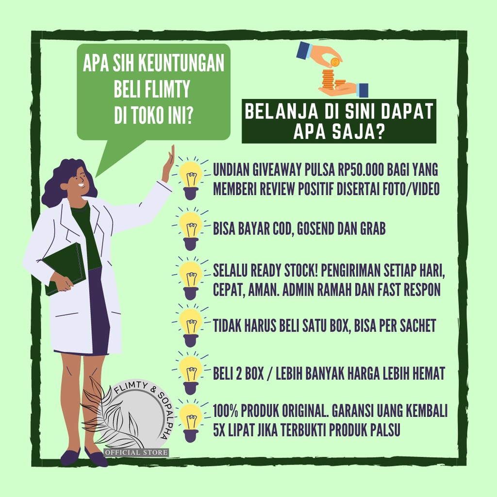 Flimty 8 BOX Obat Minuman Suplemen Diet Penurun Berat Badan Pelangsing Kurus Slim Ampuh Herbal BPOM