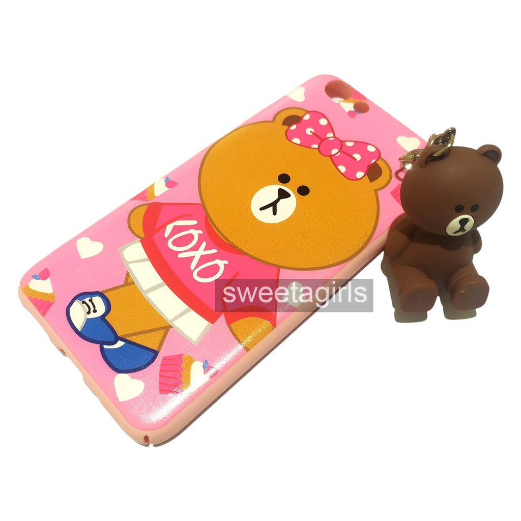 Casing Hp Oppo F3 - Case Plus Pendant Boneka - Bisa Bayar ditempat / COD - sweetacase.id - Hardcase / Casing HP / Casing lucu / Casing aestetic / casing karakter / Casing bisa stand / casing premium / kesing / kartun / Casing cewek