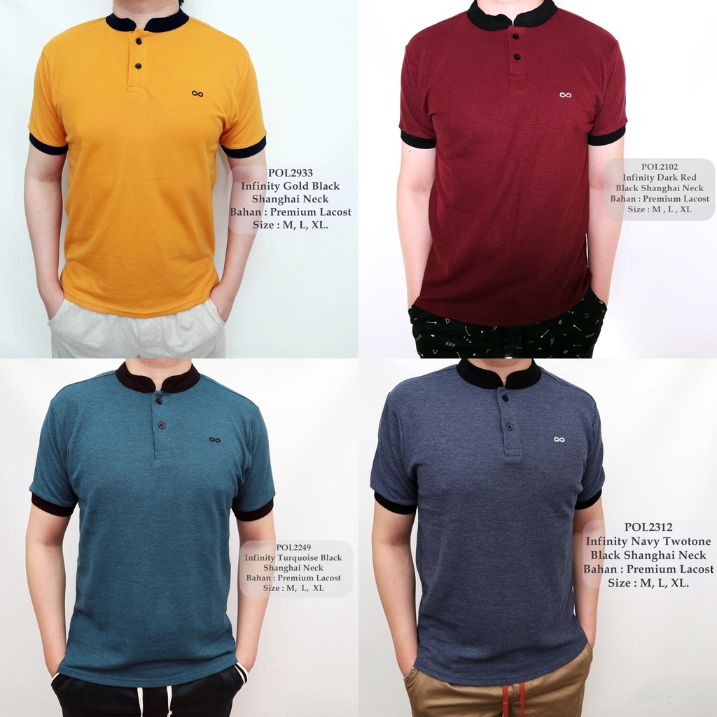 Kaos Berkerah Fashion Pria / Polo Shirt Kerah Shanghai / Polo Casual Pria / Polo Pria Terbaru G108