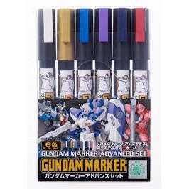 AMS-124GUNDAM MARKER ADVANCE SET - GUNDAM MARKER SET - MR HOBBY GSI CREOS