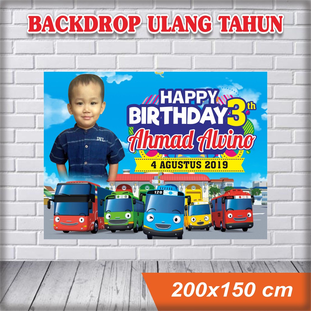 BANNER ULANG TAHUN / BACKDROP ULTAH / SPANDUK ULANG TAHUN ULTAH TAYO