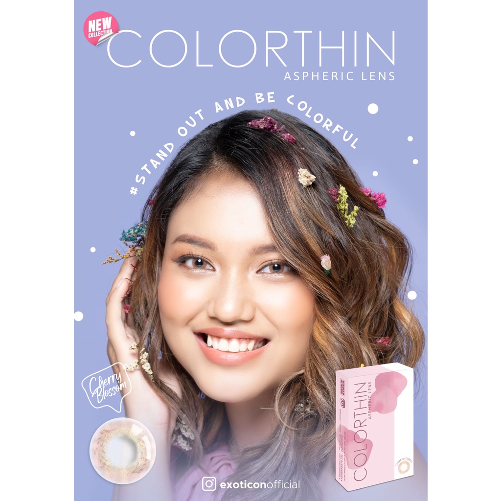 SOFTLENS MINUS X2 COLORTHIN CHERRY BLOSSOM &amp; DAHLIA