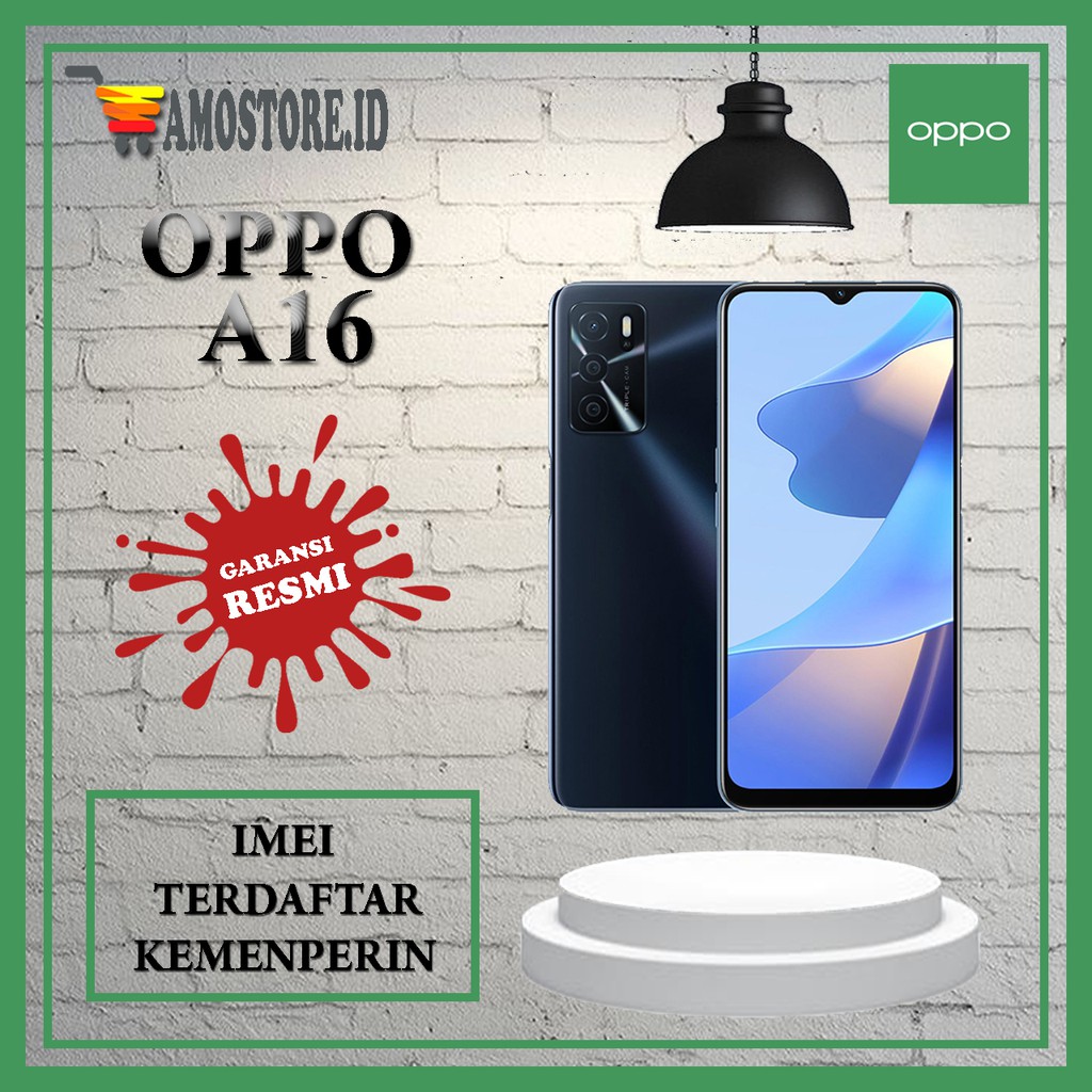 HP OPPO A16 & A16K RAM 3/32GB & RAM 4/64GB NEW 100% ORI GARANSI RESMI OPPO INDONESIA