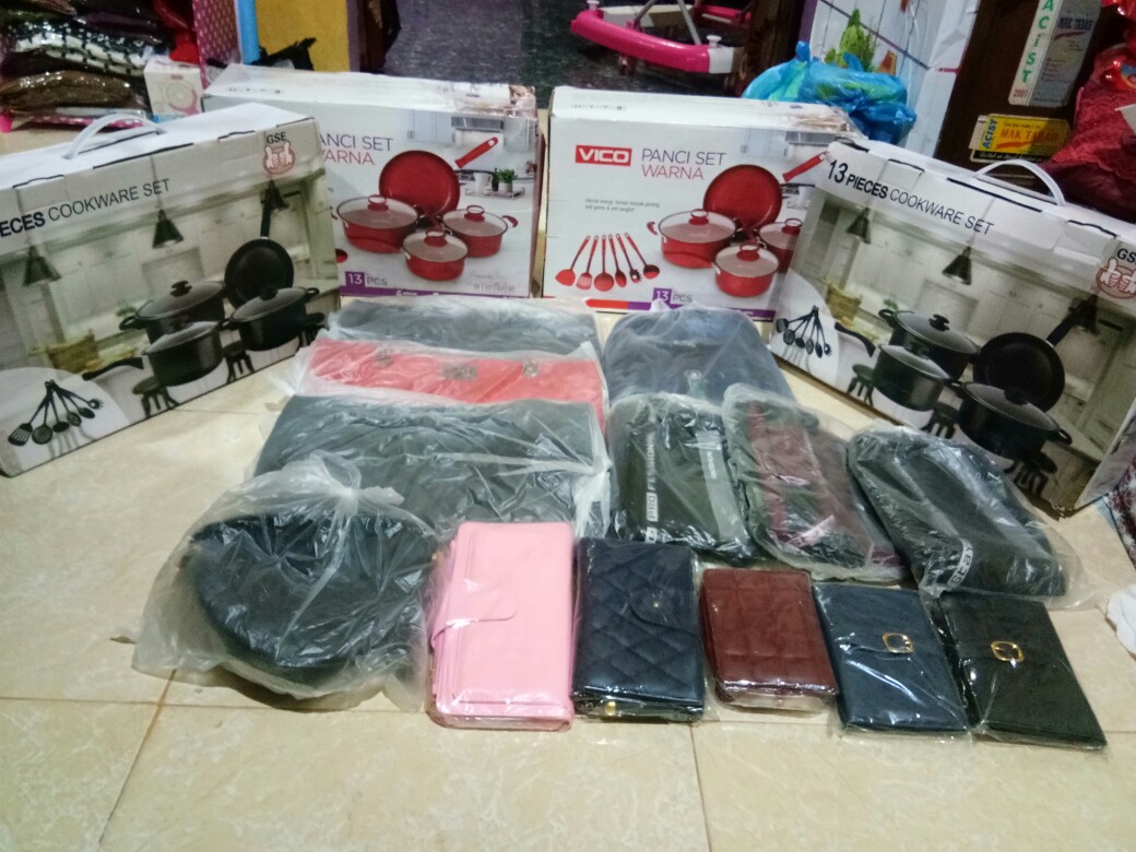 Panci Set 13 Pcs Panci Teflon Serbaguna/panci Set Tutup Kaca Praktis Serbaguna