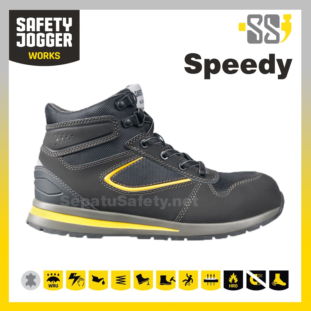 Sepatu Spatu Safety Septi Septy Sefti Safty Sefty Shoes Sport Jogger Joger Pria Speedy Original Asli