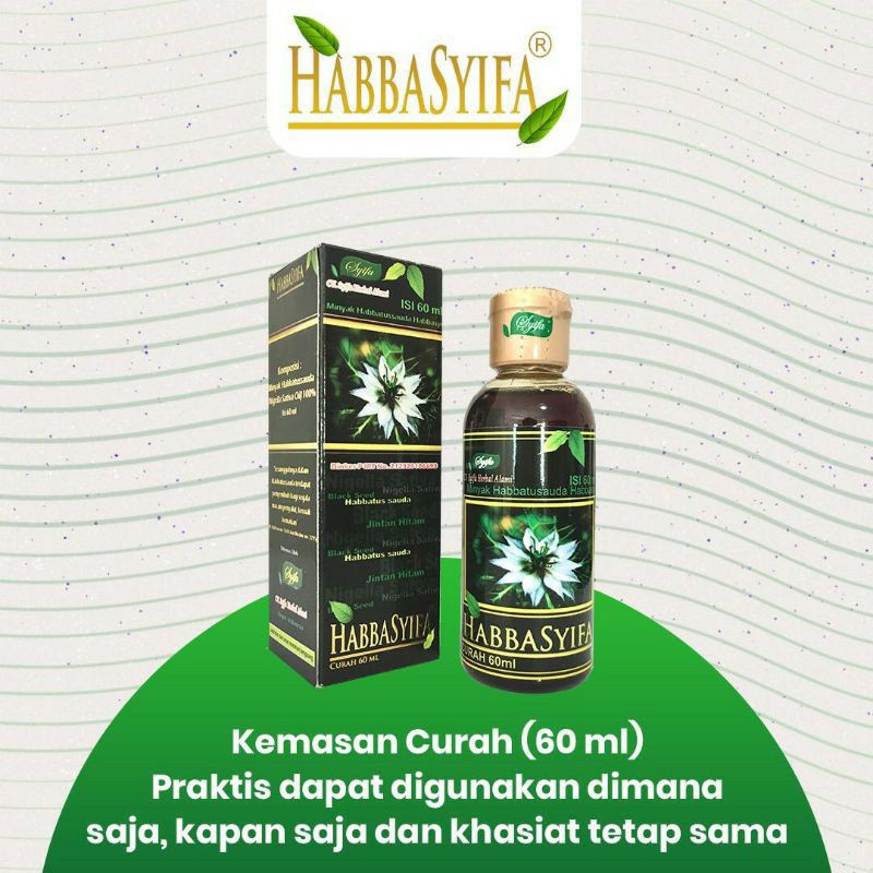 ASLI MINYAK HABBATUSAUDA HABBASYIFA CAIR OLES BISA DIMINUM I MINYAK QAHIRA OLES OBAT BENJOLAN KANKER