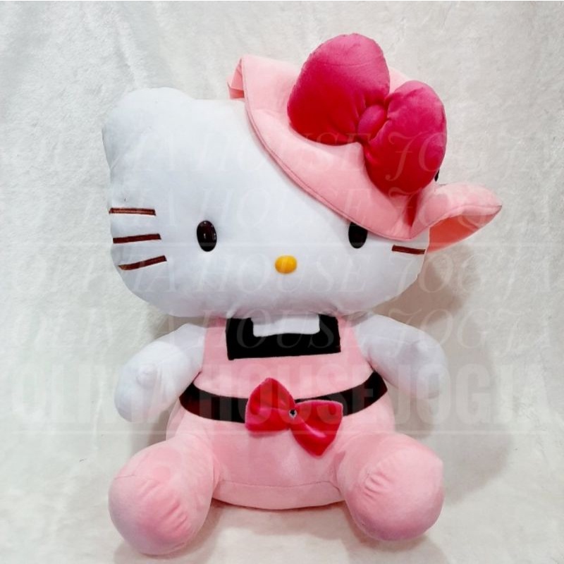 Boneka Hello Kitty Jumbo Topi Boneka Hello Kitty Topi Jumbo Pink Soft