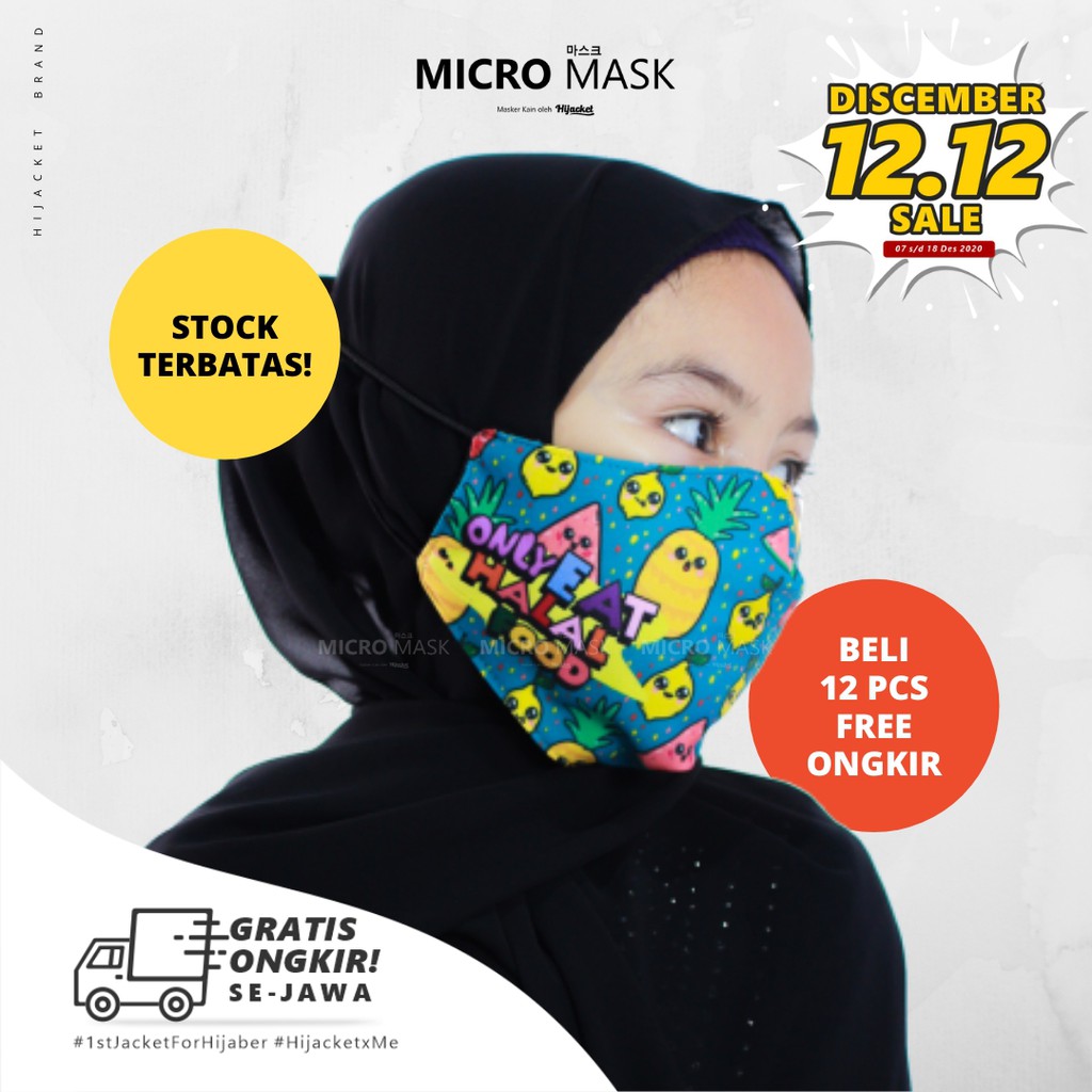 Masker untuk Anak Sekolah Micro Masker Mask Kids School