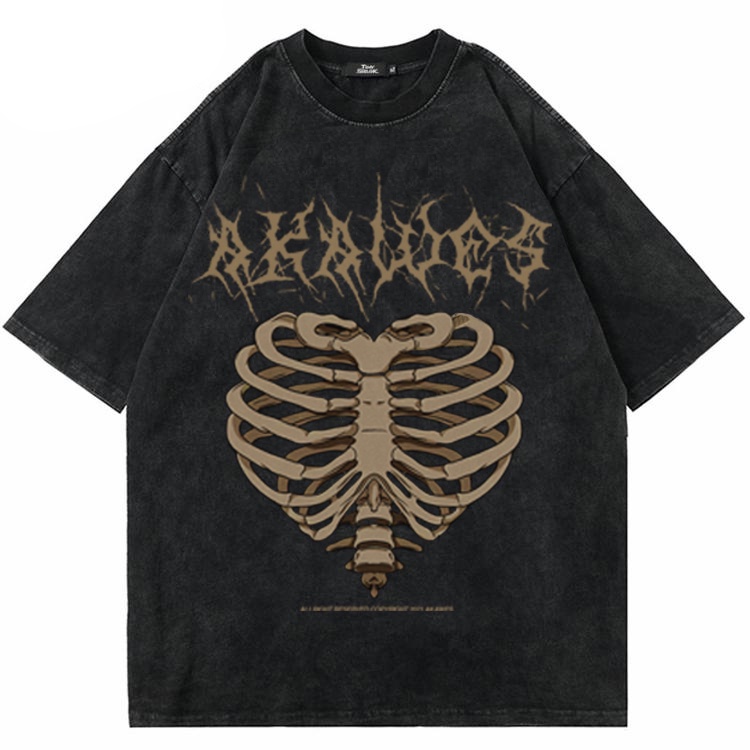 Kaos Oversize Washed / Washed / T-Shirt / RIBS