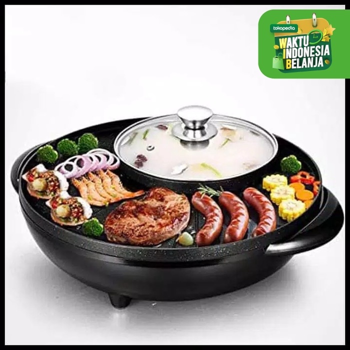 TERBARU PANCI HOTPOT BBQ 2IN1 - PANCI SHABU-SHABU - PANCI SUKI GRILL