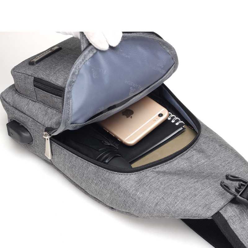 Dxyizu Tas Selempang Crossbody Bag dengan USB Charger Port - dxyz817