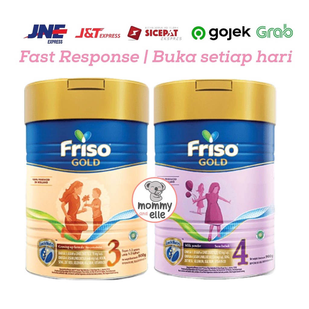Friso Gold 3 dan 4, 900 gram (susu formula bubu anak frisolac gold tahap 3, tahap 4)