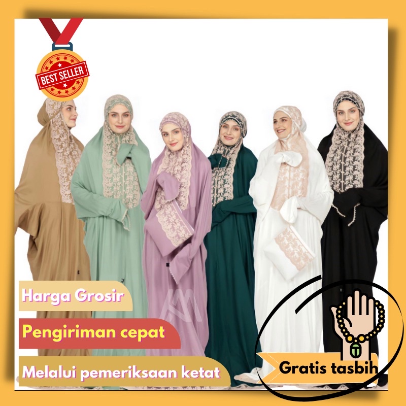 MUKENA DEWASA TERUSAN RAYON/ MUKENAH/ MUKENA MURAH/ MUKENA JUMBO/ MUKENA PRADA MELATI/ MUKENA BORDIR