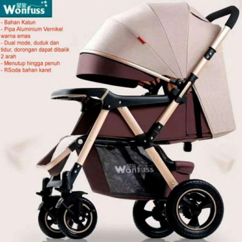 DIJAMIN ORIGINAL  WONFUSS Stroller Bayi / Baby Stroller Import 511 / Kereta Dorong Bayi