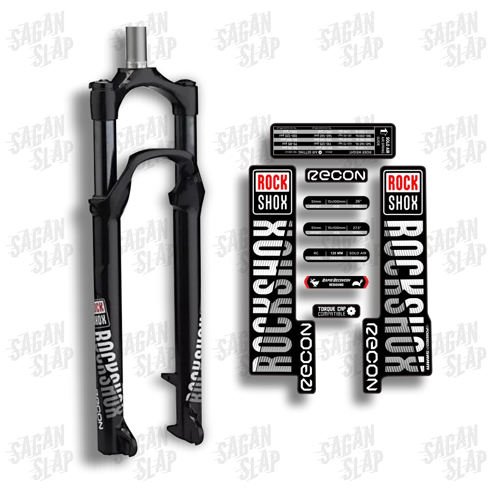 Stiker ROCKSHOX RECON Sticker decal fork mtb downhill