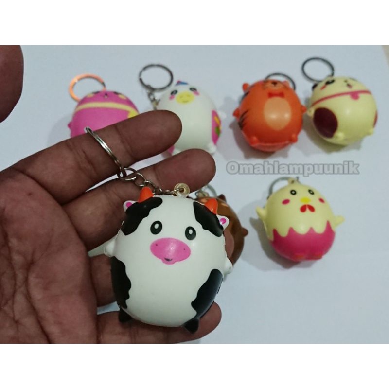 Mainan Anak Squishy Telur Karakter Imut Dan Lucu/Squishy Gantungan Kunci Lucu