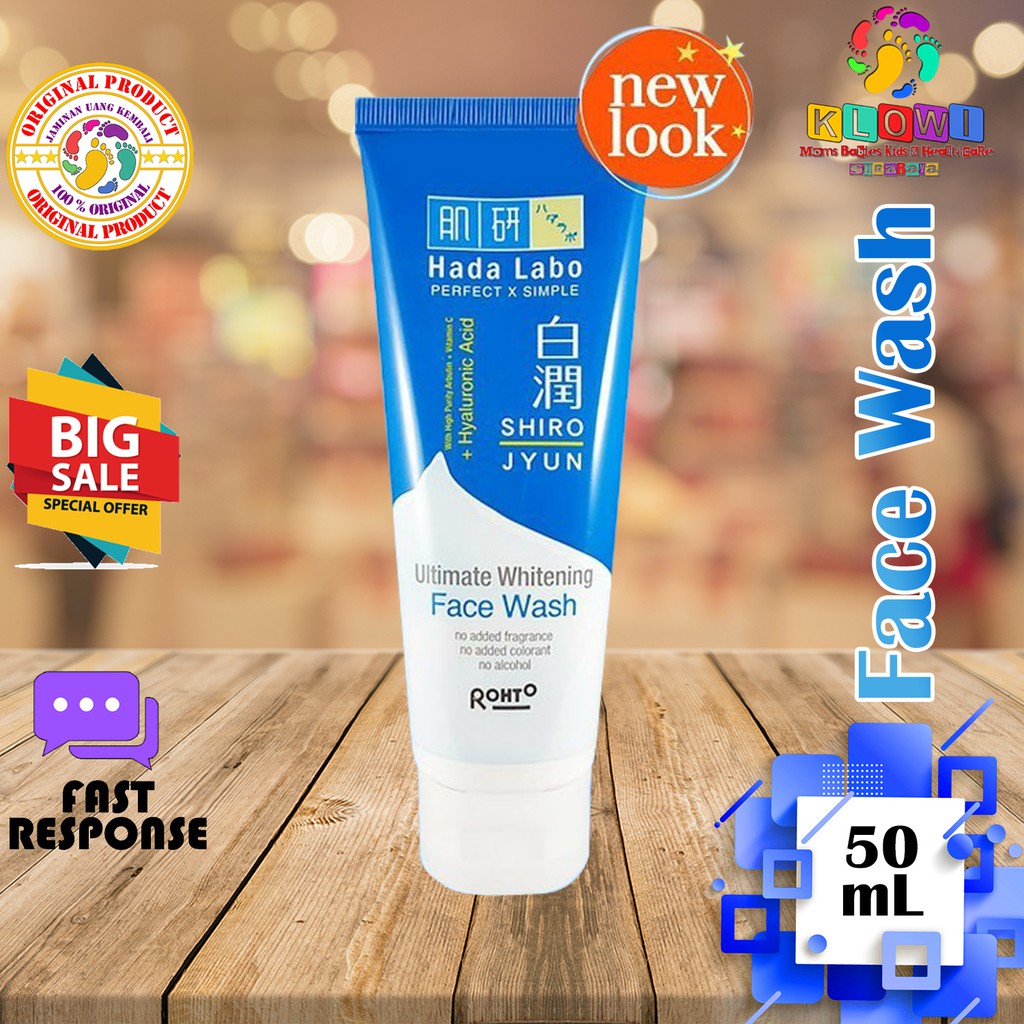 Hada Labo Shirojyun Ultimate Whitening Face Wash 50ml / Sabun Muka / Pembersih Wajah / Skin Care