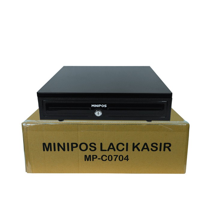 Laci Kasir MiniPOS MP-C0704 Cash Drawer Laci Uang 7 Slot 4 Koin Metal Plastik