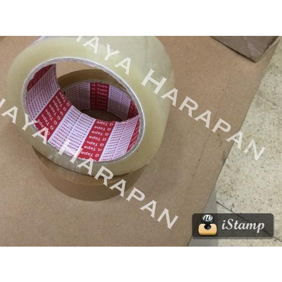 

◘ Lakban Bening / Coklat merk G Tape 2 inc 100 Y ✼