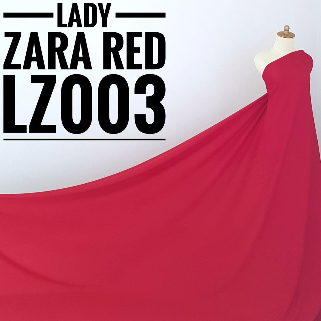 Kain Meteran Lady Zara Red LZ003 (0.5M)