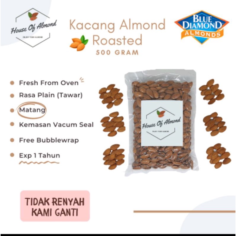 

kacang almond panggung blue diamond