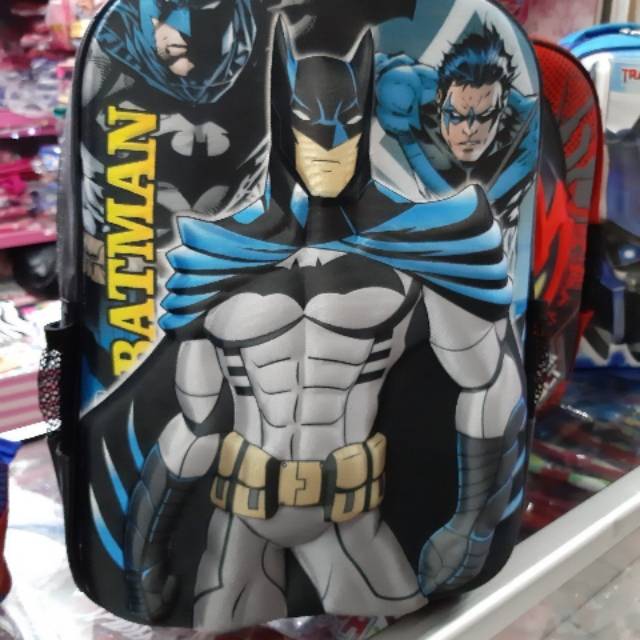 Tas Anak Batman Premium Hardcover ,Tas anak Laki Laki tas anak sd tas anak robot