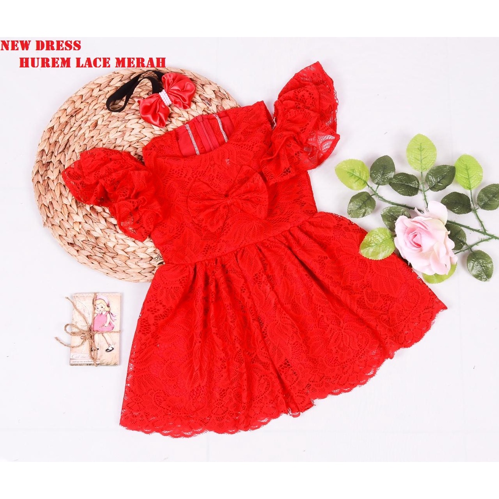 DRESS HUREM LACE/DRESS ANAK/GAUN ANAK/BAJUNIK