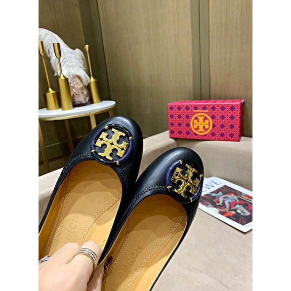 Tory Burch dancing shoes flat shoes women shoes leather shoes fashion