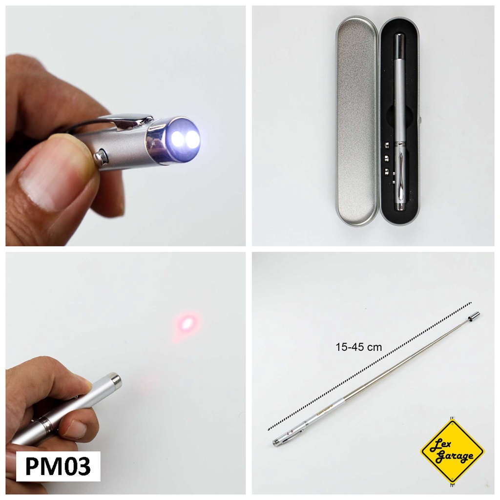 Laser Pointer Senter Stylus Pen Obeng Sigmat Penggaris Pulpen Bolpen