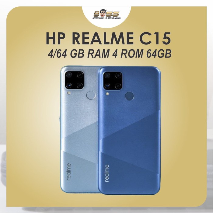 HP REALME C15 4/64GB RAM 4GB ROM 64GB GARANSI RESMI
