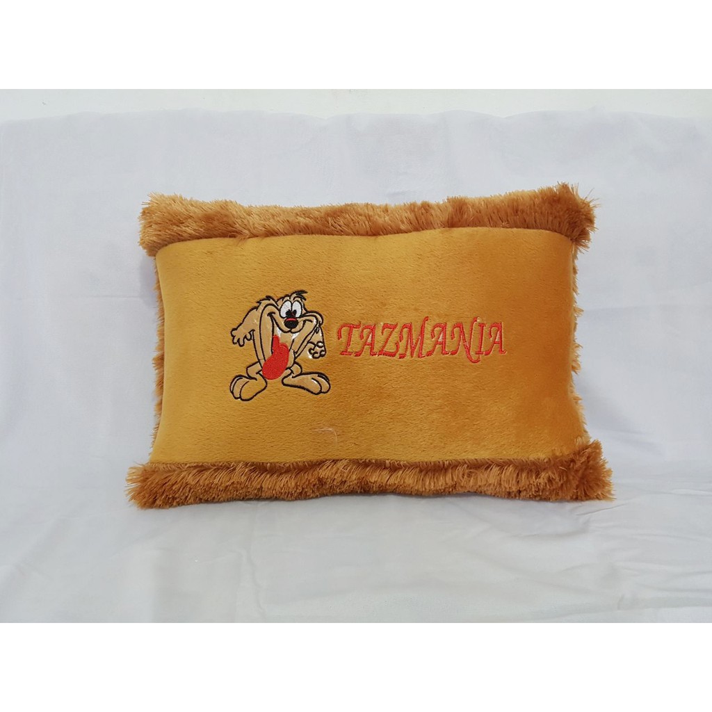 Bantal Karakter Tazmania Bantal Bulu Lasfur Ukuran Standar Dewasa